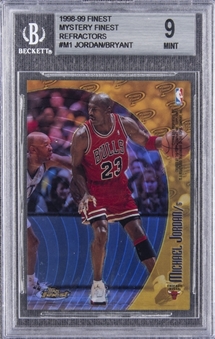 1998-99 Finest "Mystery Finest Refractors" #M1 Michael Jordan/Kobe Bryant - BGS MINT 9